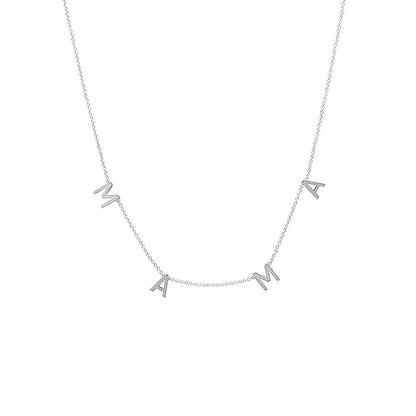 mama + mom letter necklace - basil boutique