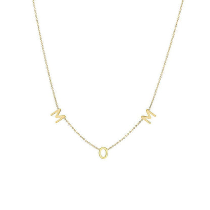 mama + mom letter necklace - basil boutique