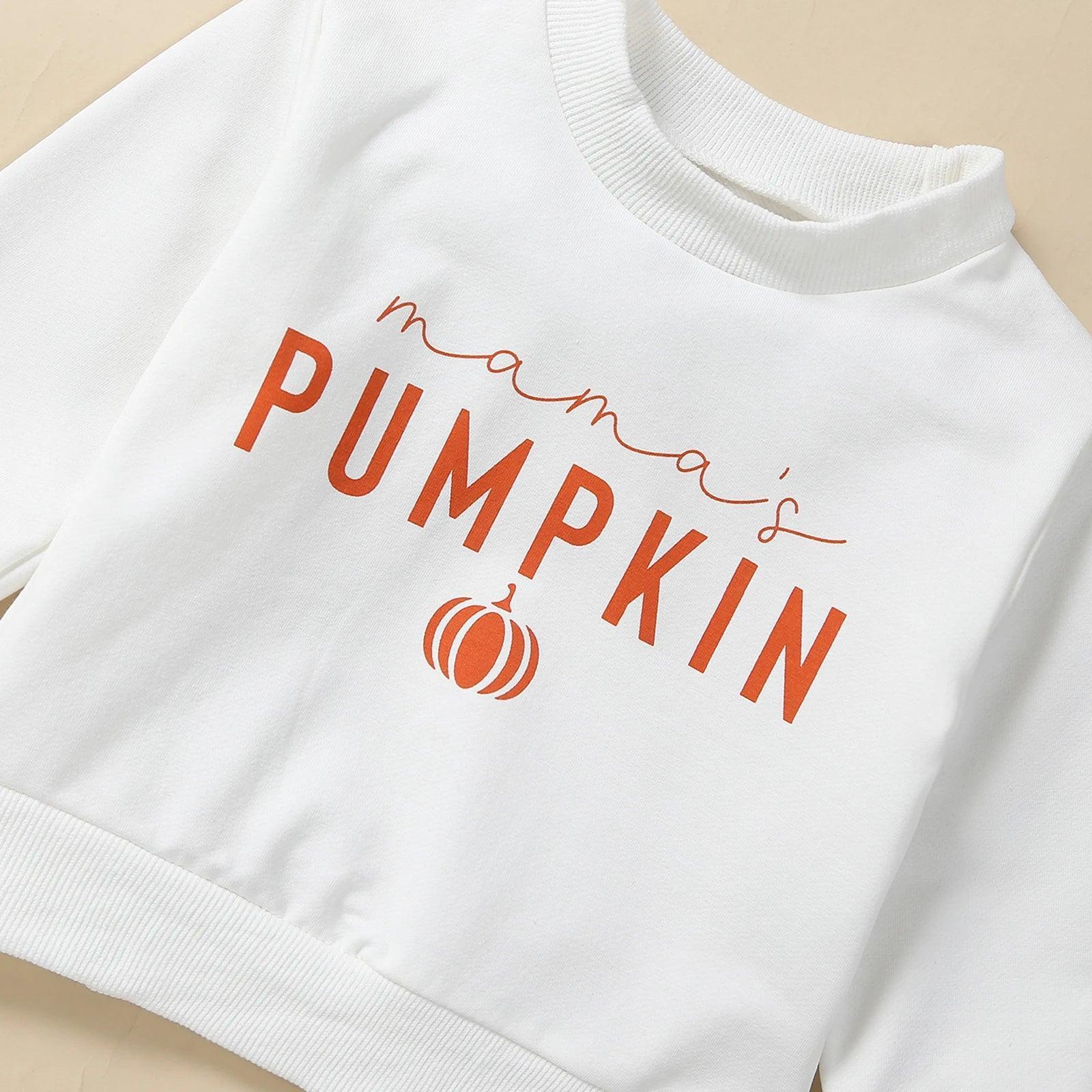 mama + pumpkin matching set - basil boutique