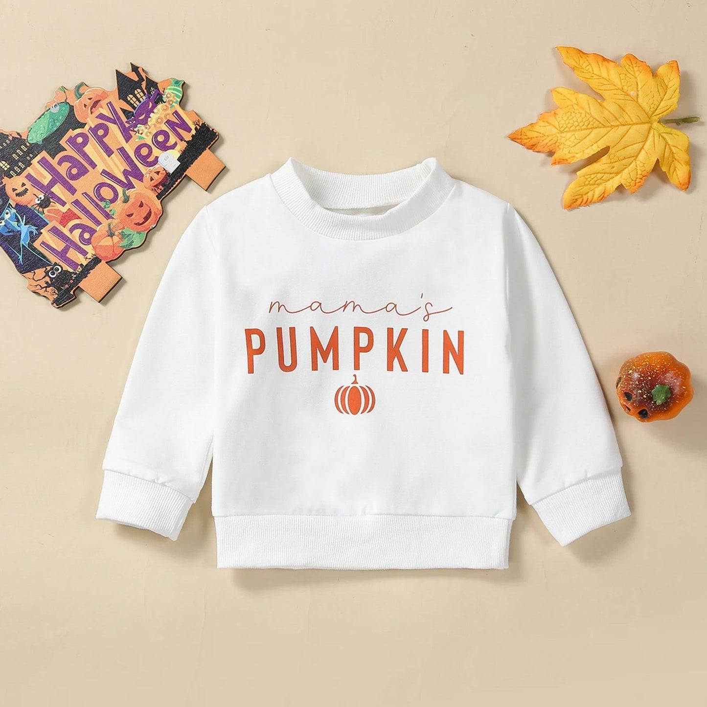 mama + pumpkin matching set - basil boutique