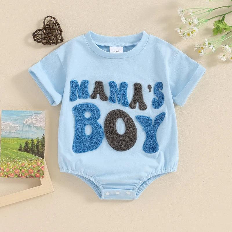 mama's boy + girl retro onesies - basil boutique