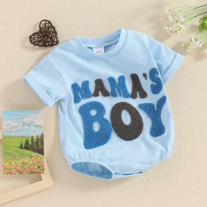 mama's boy + girl retro onesies - basil boutique