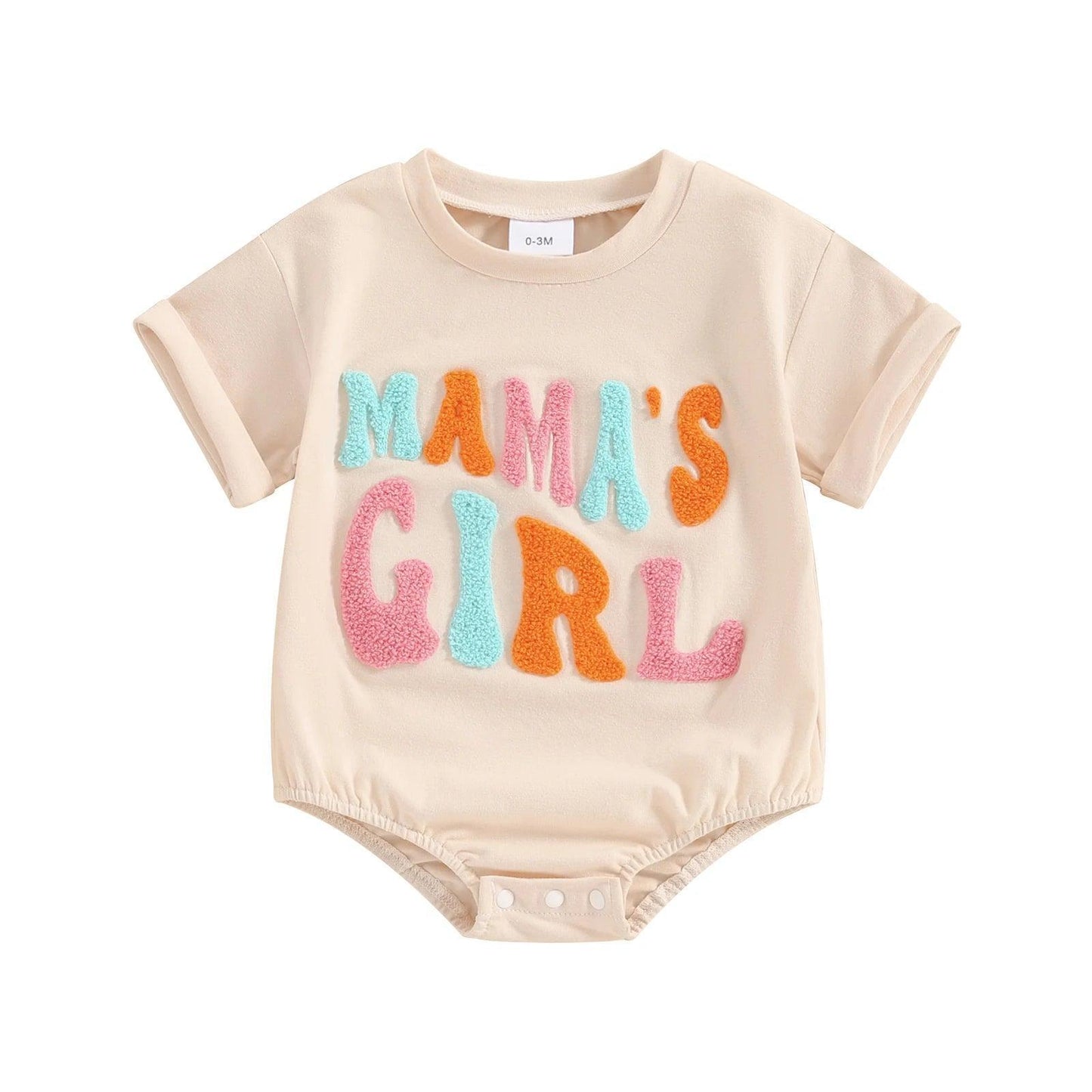 mama's boy + girl retro onesies - basil boutique