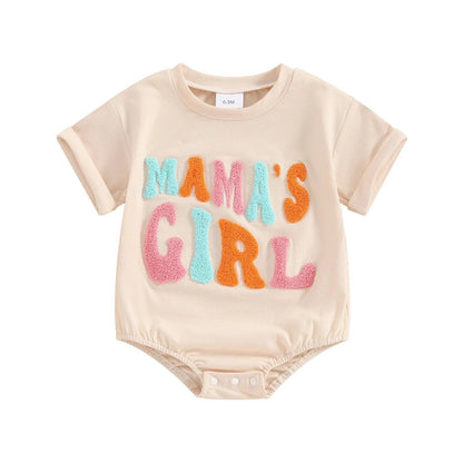 mama's boy + girl retro onesies - basil boutique