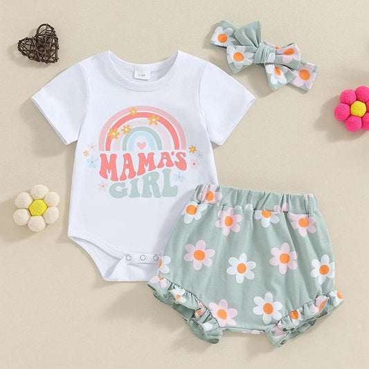 mama's girl floral outfit - basil boutique