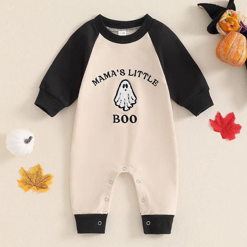 mama's little boo long sleeve onesie - basil boutique