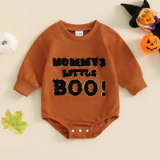 mama's little boo onesie - basil boutique