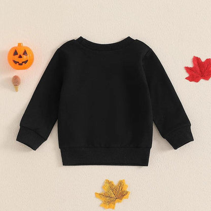 mama's little monster kids crew sweatshirt - basil boutique