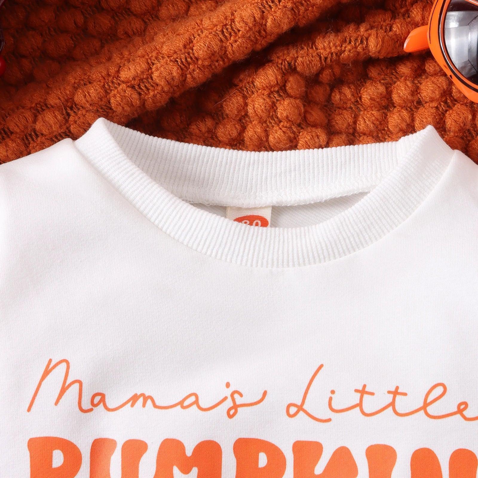 mama's little pumpkin kids outfit - basil boutique