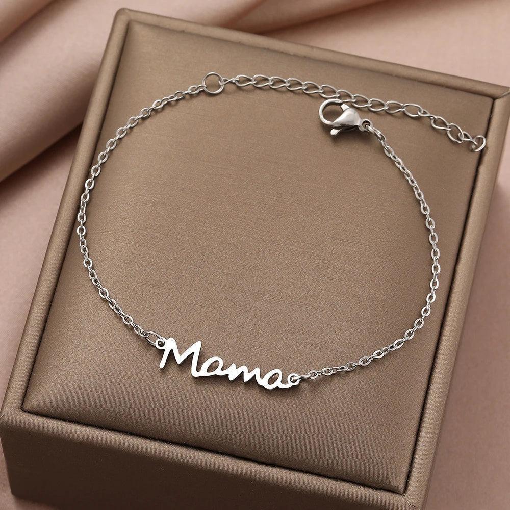 mama statement bracelet - basil boutique