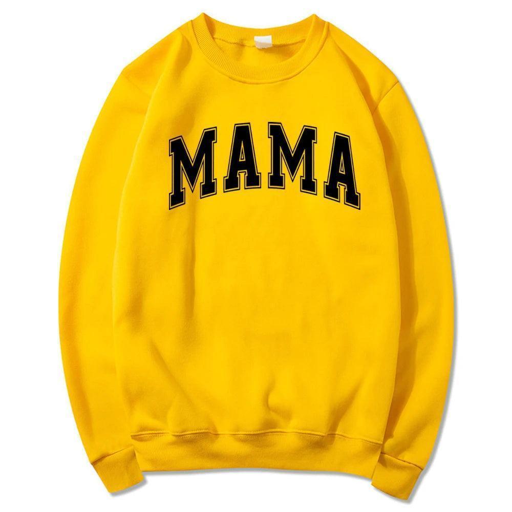 mama varsity crew sweatshirt - basil boutique