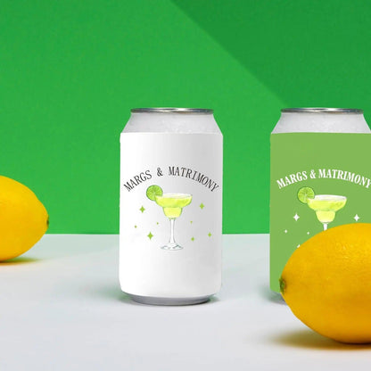 margs + matrimony koozies - basil boutique