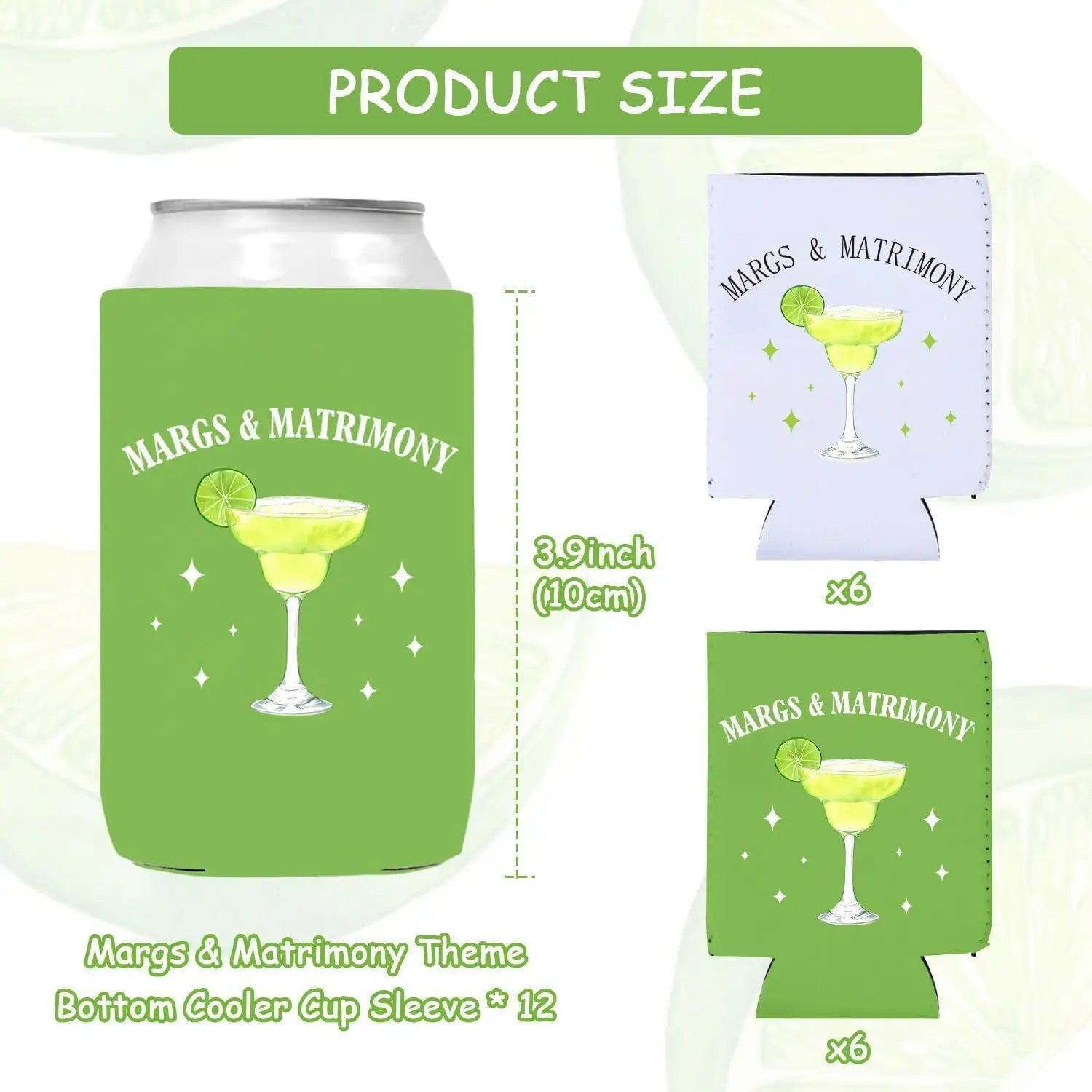 margs + matrimony koozies - basil boutique