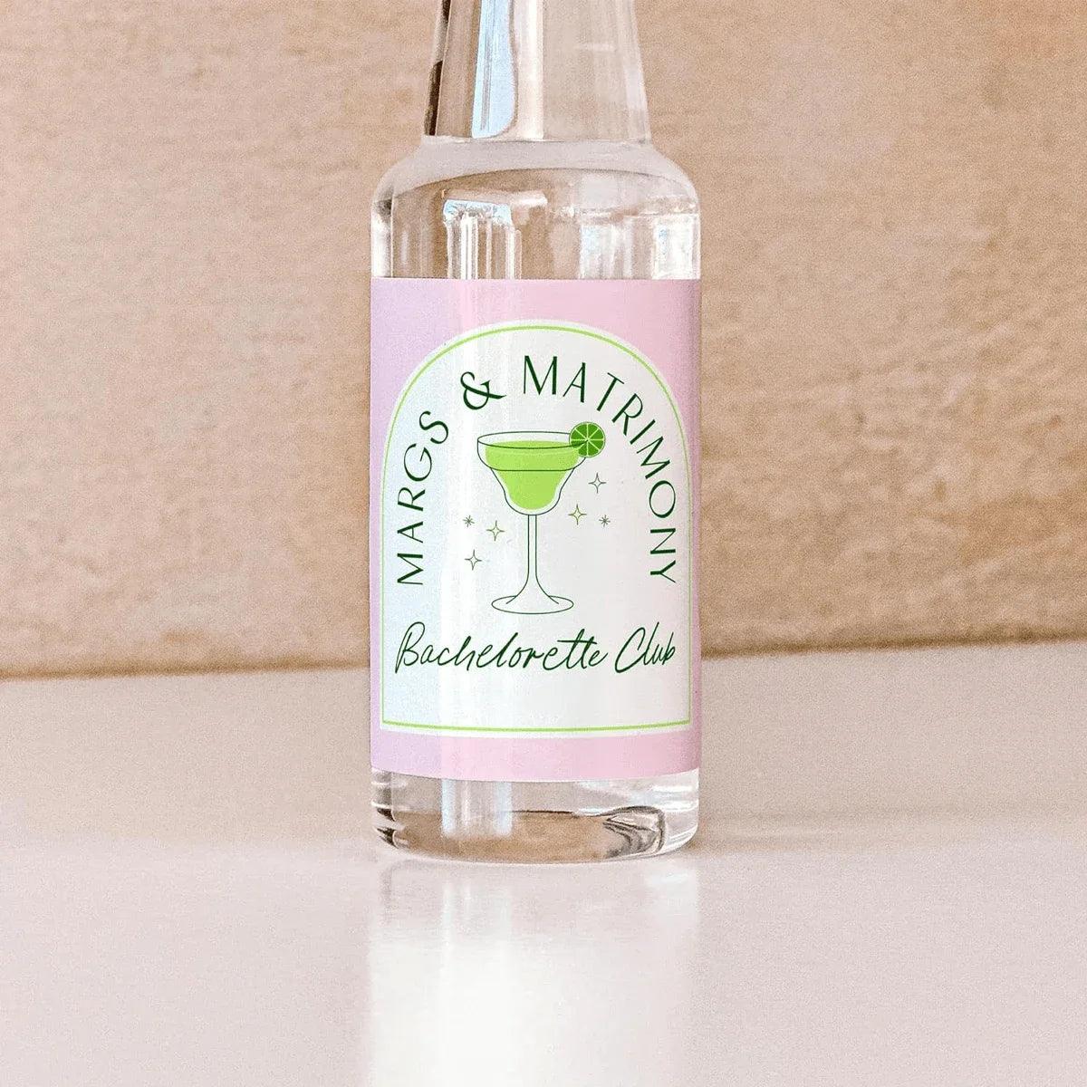 margs + matrimony liquor labels - basil boutique