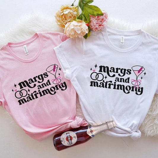 margs + matrimony t-shirts - basil boutique