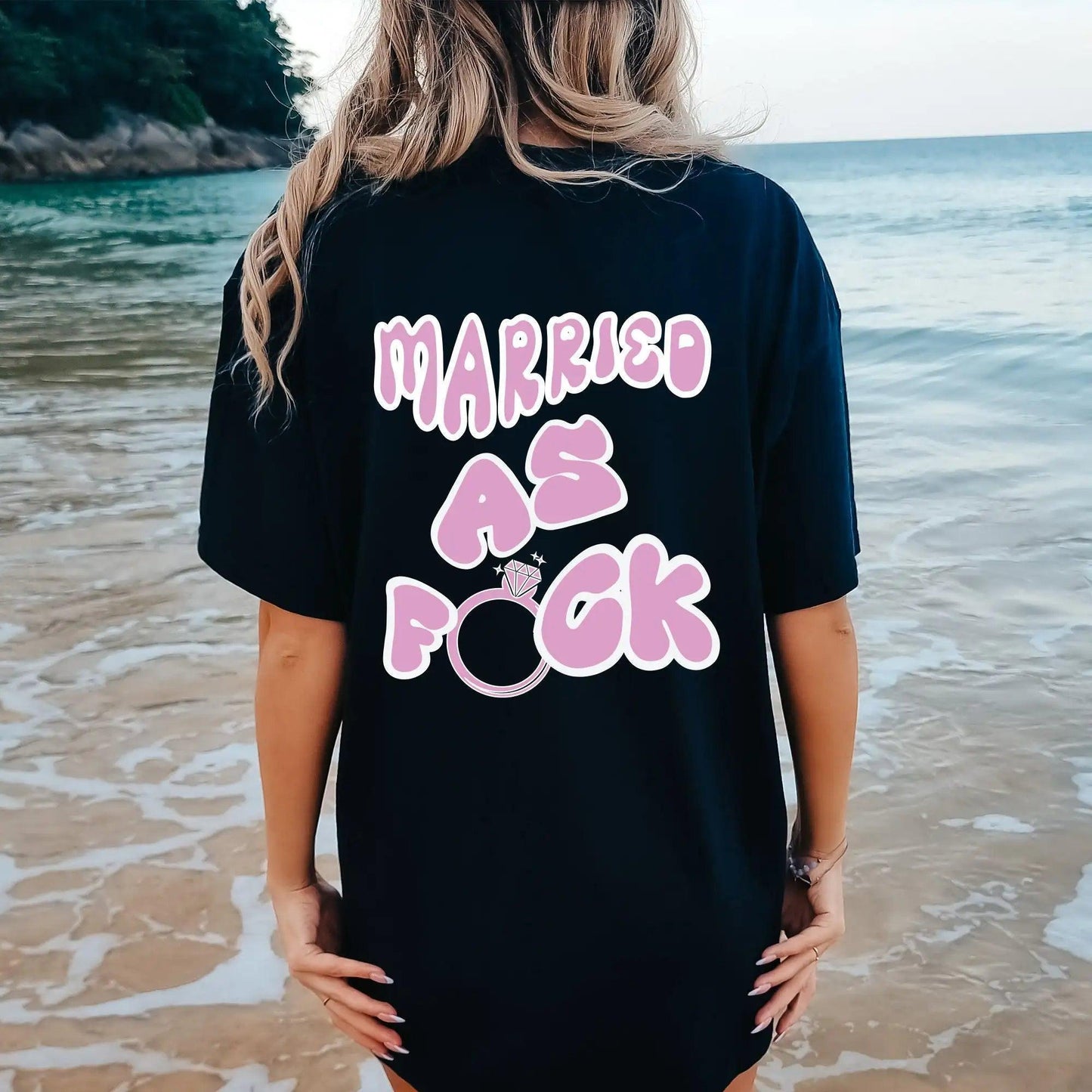 married as f*ck t-shirt - basil boutique