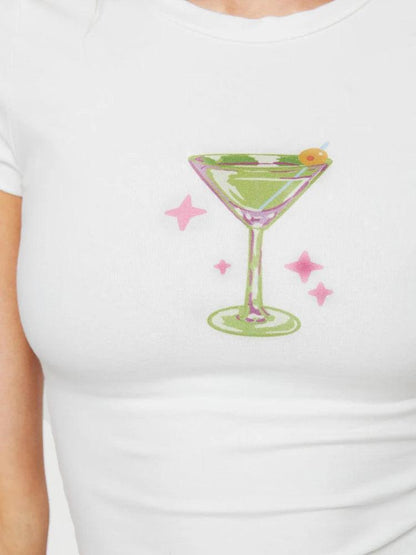 martini t-shirt - basil boutique