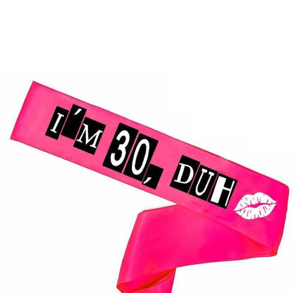 mean girls birthday sashes - basil boutique