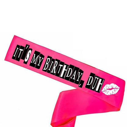 mean girls birthday sashes - basil boutique