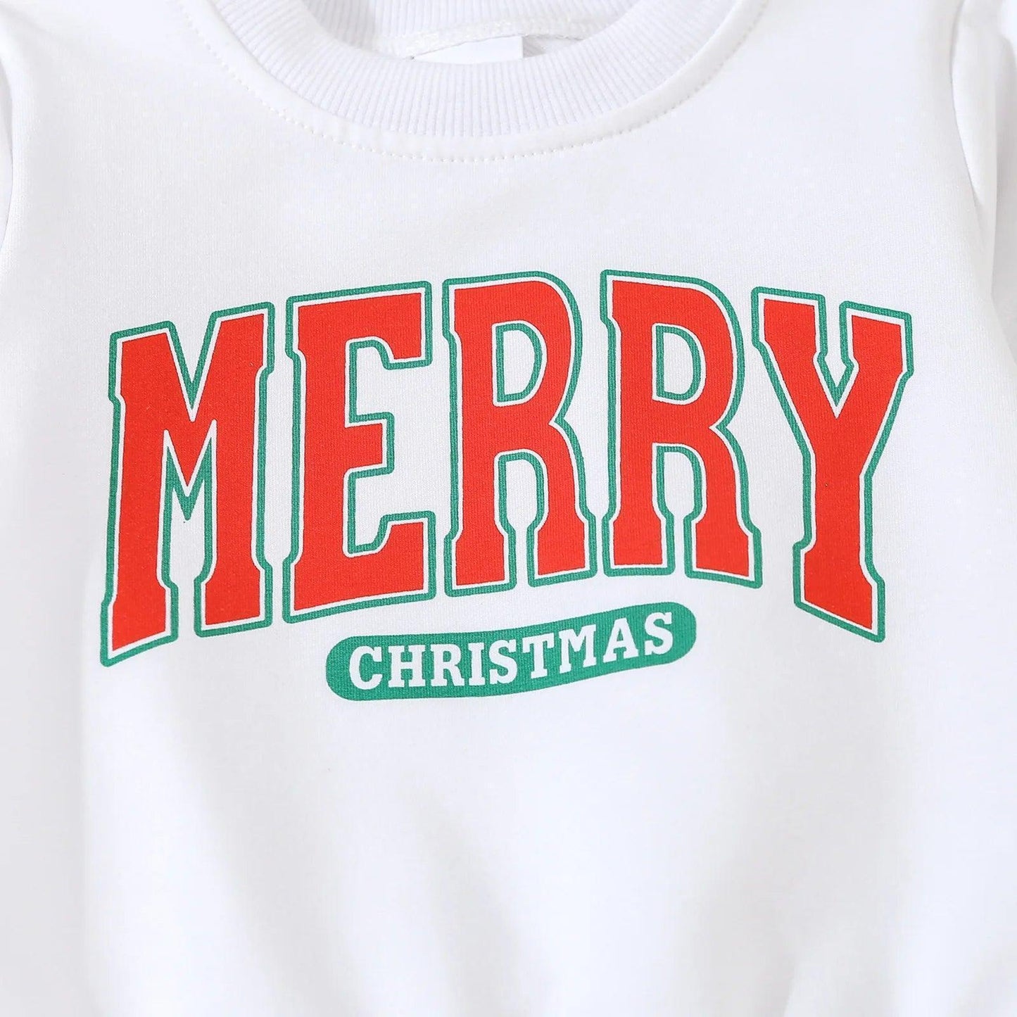 merry christmas vintage kids crew sweatshirt - basil boutique