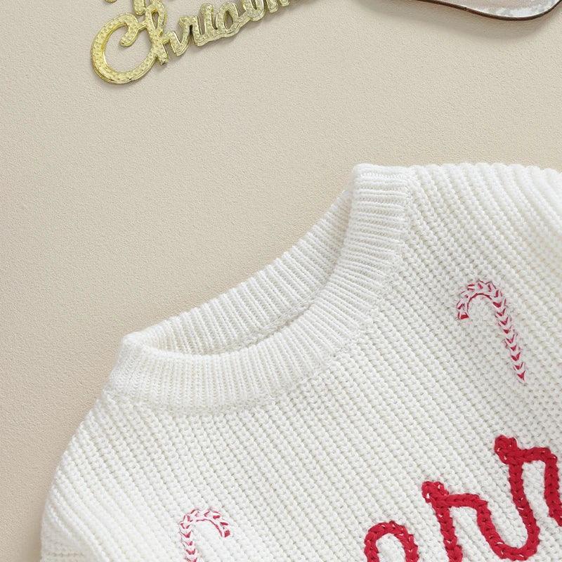 merry kids crew sweatshirt - basil boutique