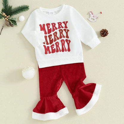 merry kids outfit - basil boutique