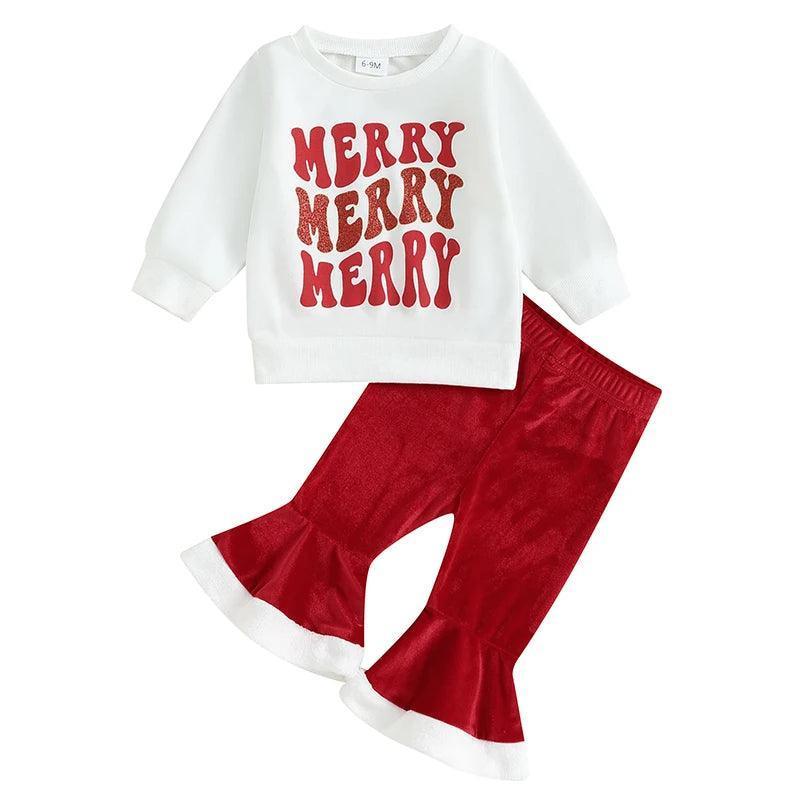 merry kids outfit - basil boutique