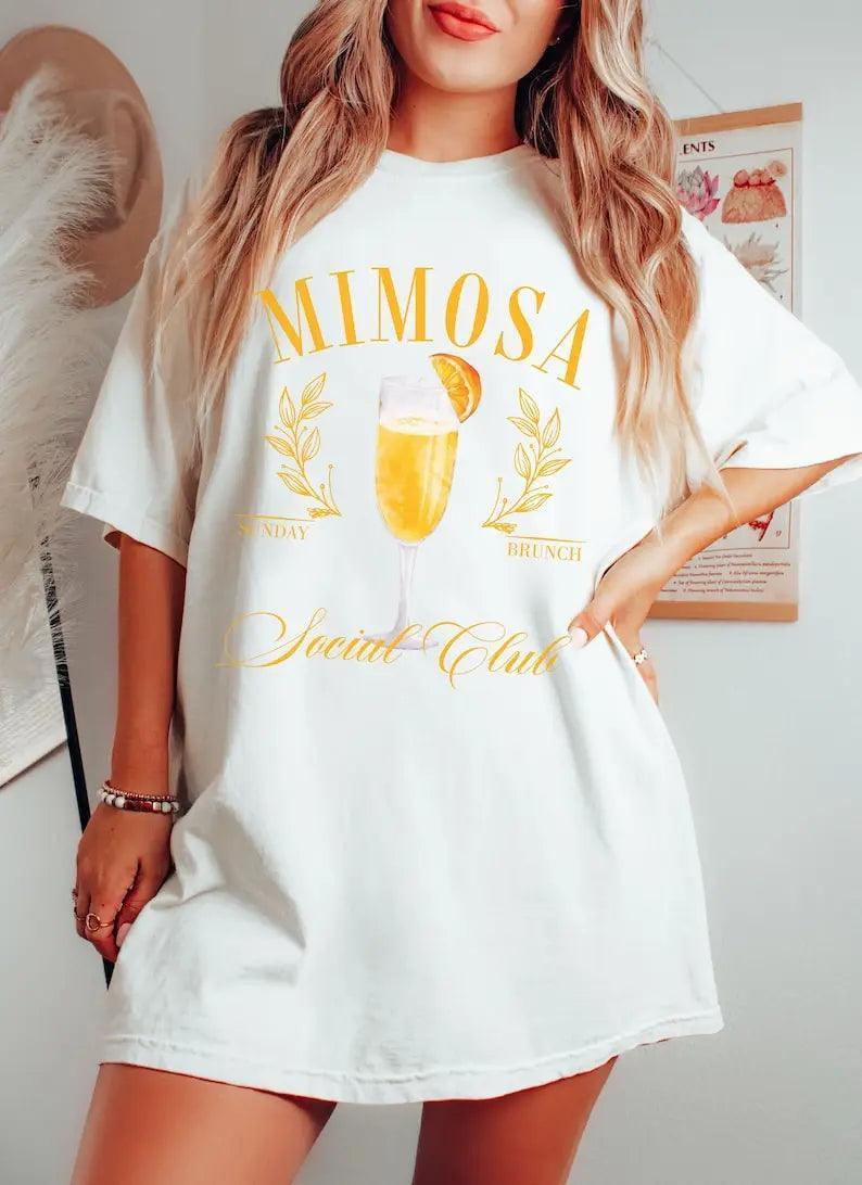 mimosa social club t-shirt - basil boutique