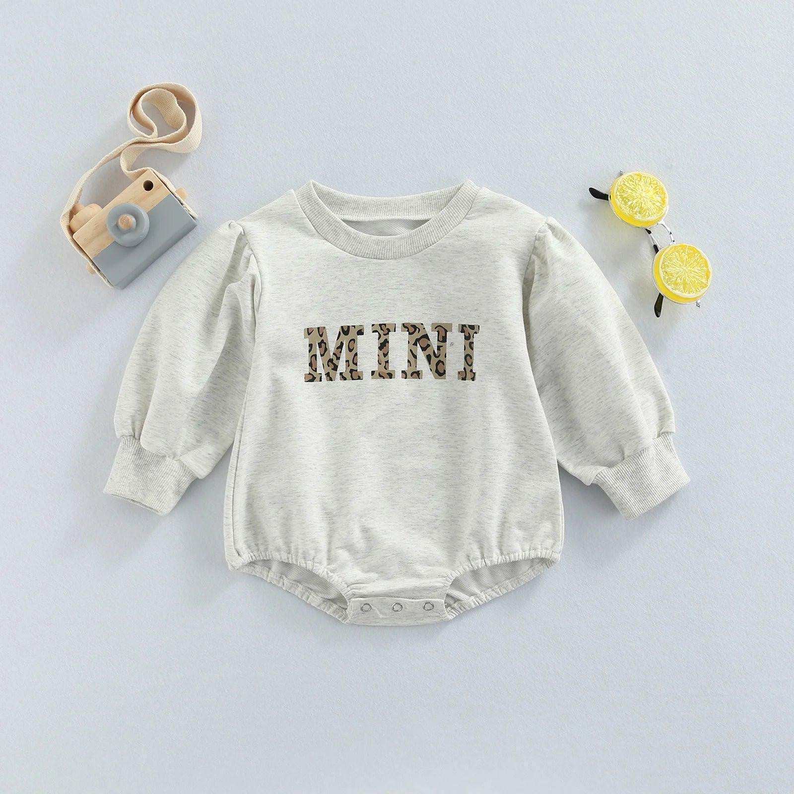 mini puff sleeve onesie - basil boutique