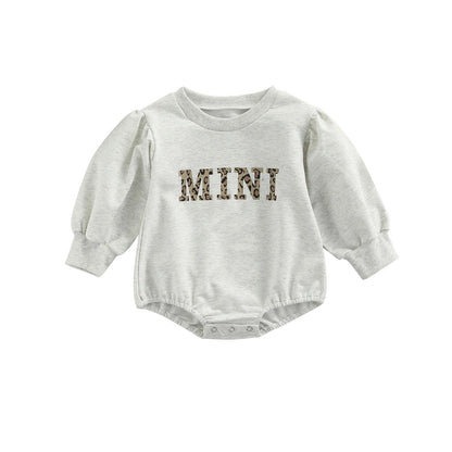 mini puff sleeve onesie - basil boutique