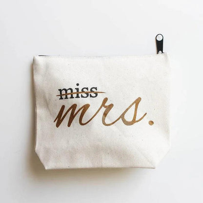 miss. to mrs. cosmetic bag - basil boutique