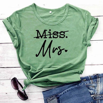 miss to mrs. t-shirt - basil boutique