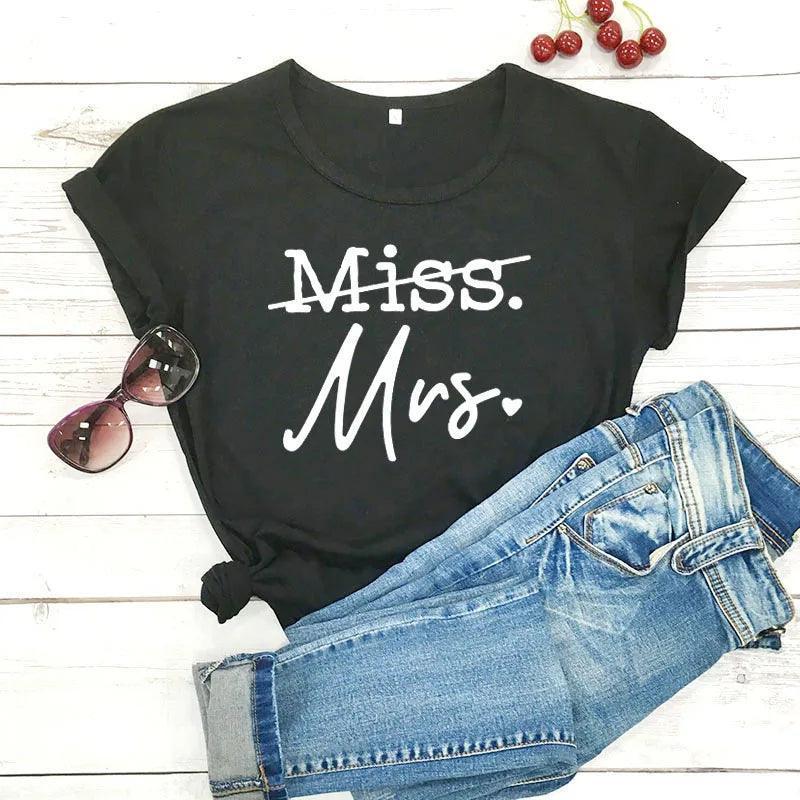 miss to mrs. t-shirt - basil boutique