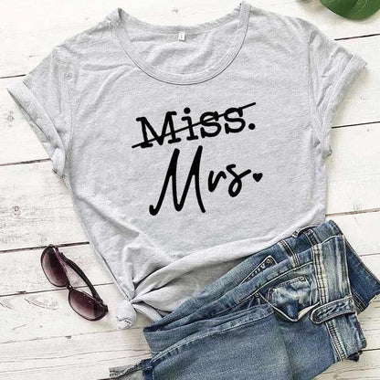 miss to mrs. t-shirt - basil boutique