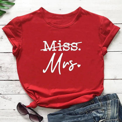 miss to mrs. t-shirt - basil boutique