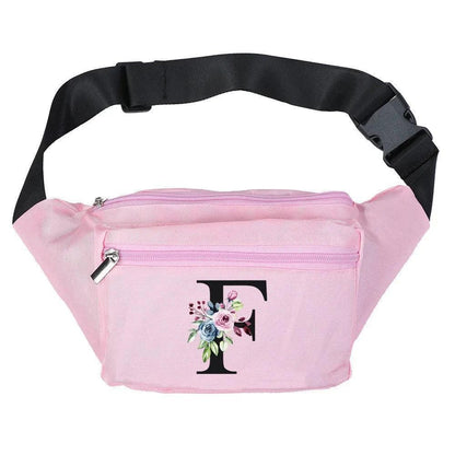 monogram floral fanny packs - basil boutique