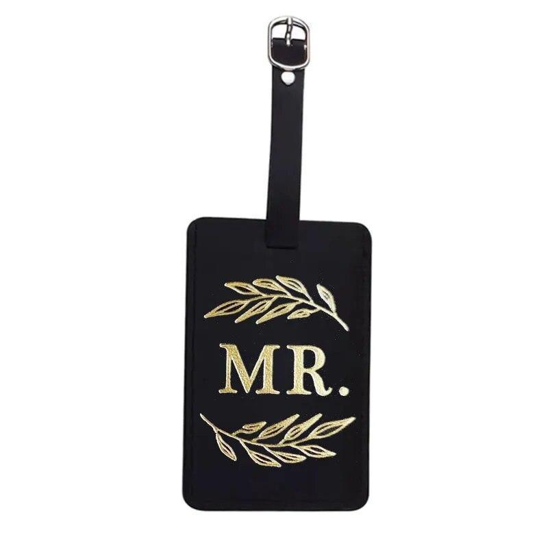mr. and mrs. luggage tags - basil boutique