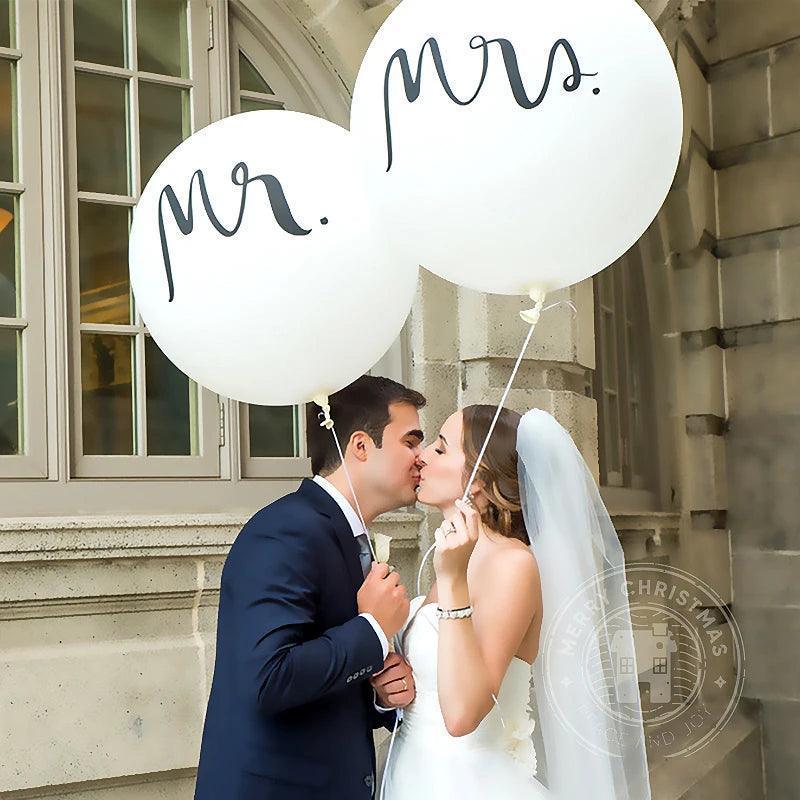 mr. + mrs. round balloons - basil boutique