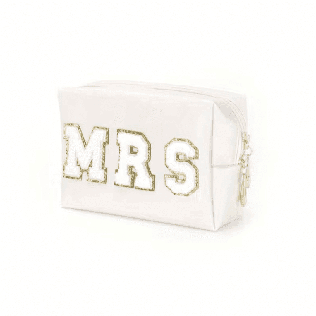 mrs. make-up bag - basil boutique