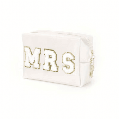 mrs. cosmetic bag - basil boutique