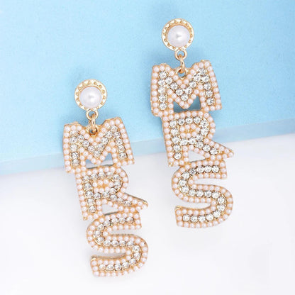 mrs. rhinetone earrings - basil boutique