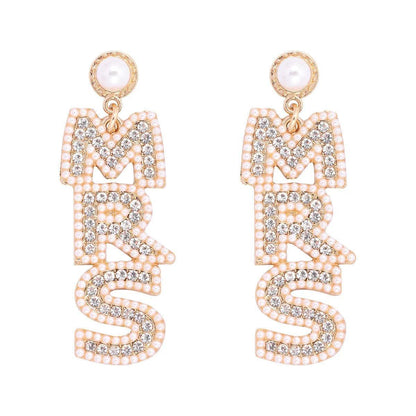 mrs. rhinetone earrings - basil boutique