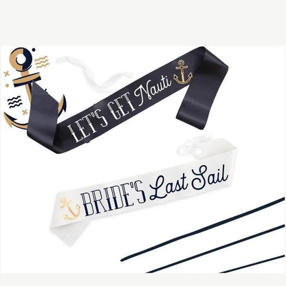 nauti bridal party sashes - basil boutique