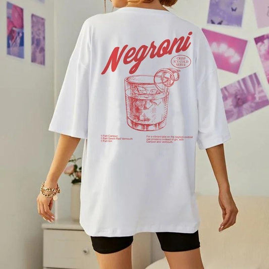 negroni cocktail t-shirt - basil boutique