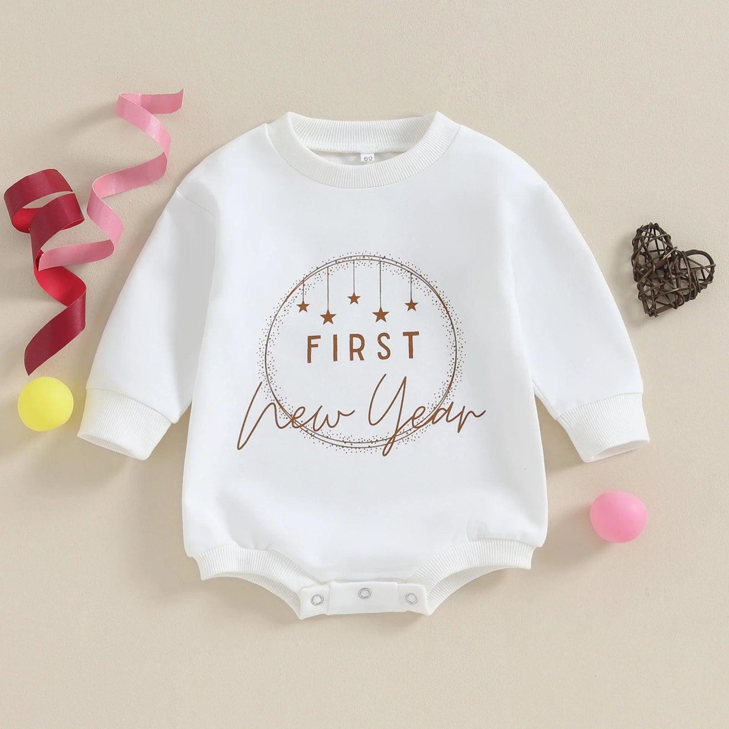 new year's eve + day onesies - basil boutique