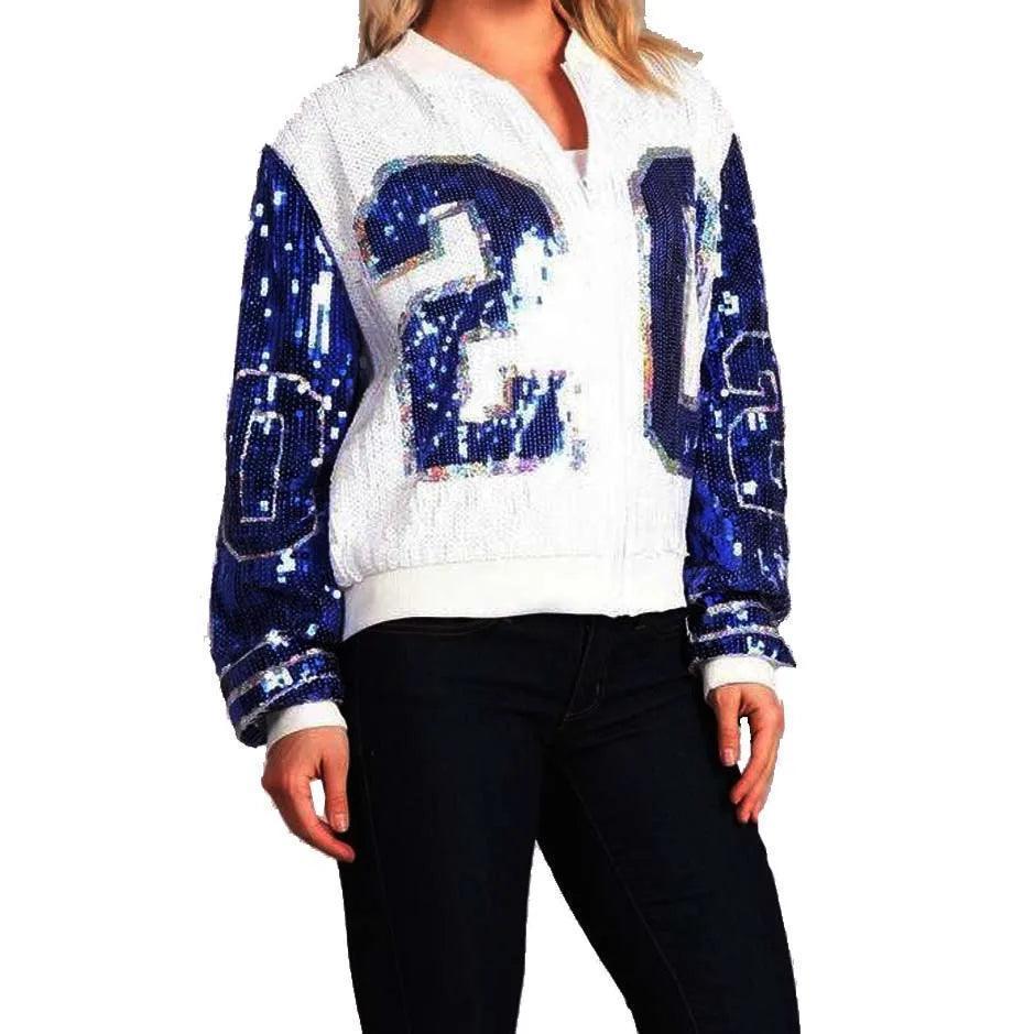 number 20 sequin jacket - basil boutique