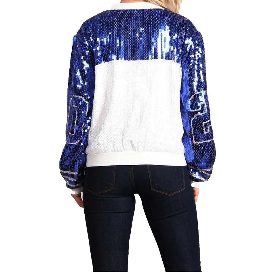 number 20 sequin jacket - basil boutique