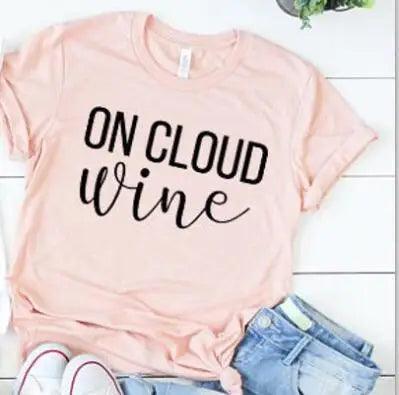 on cloud wine t-shirts - basil boutique