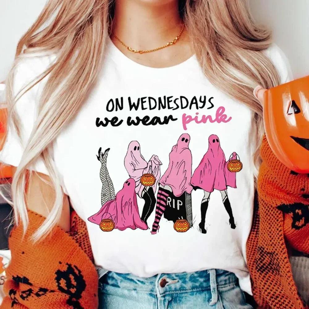 on wednesday's we wear pink t-shirt - basil boutique