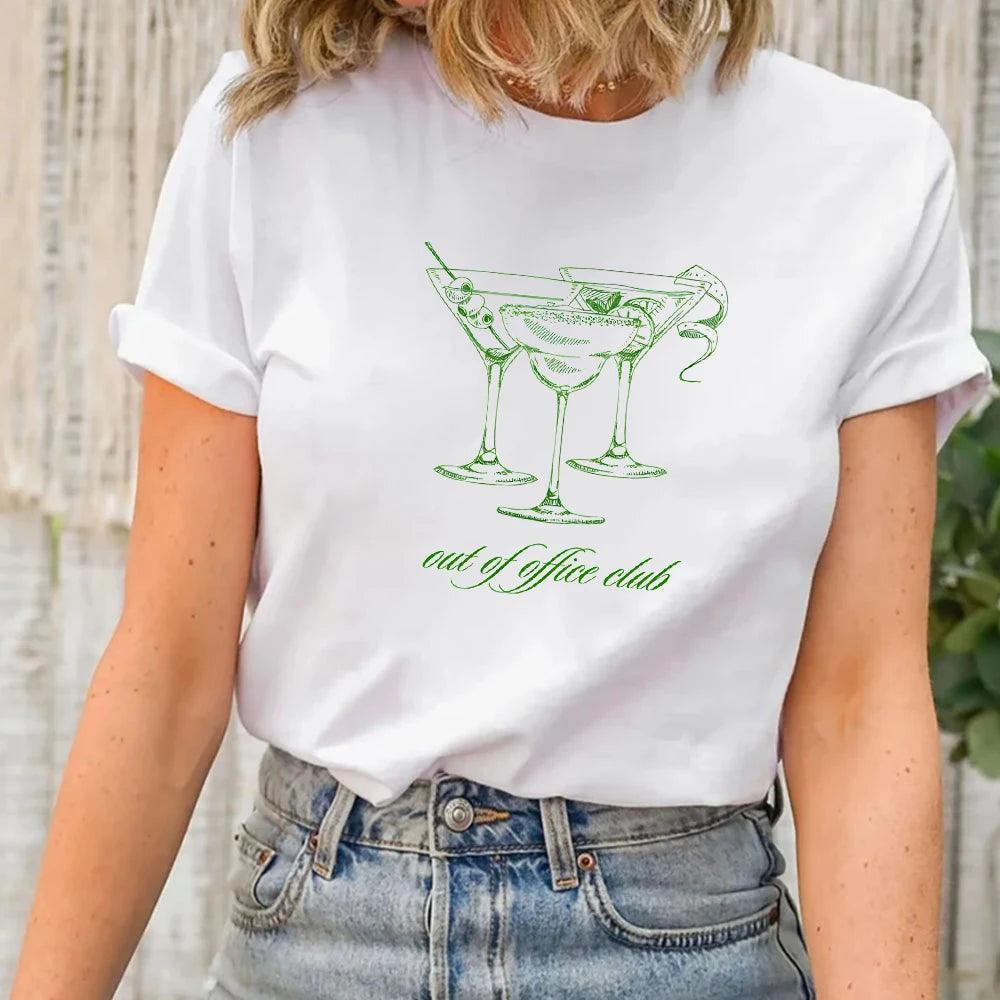 out of office club t-shirt - basil boutique